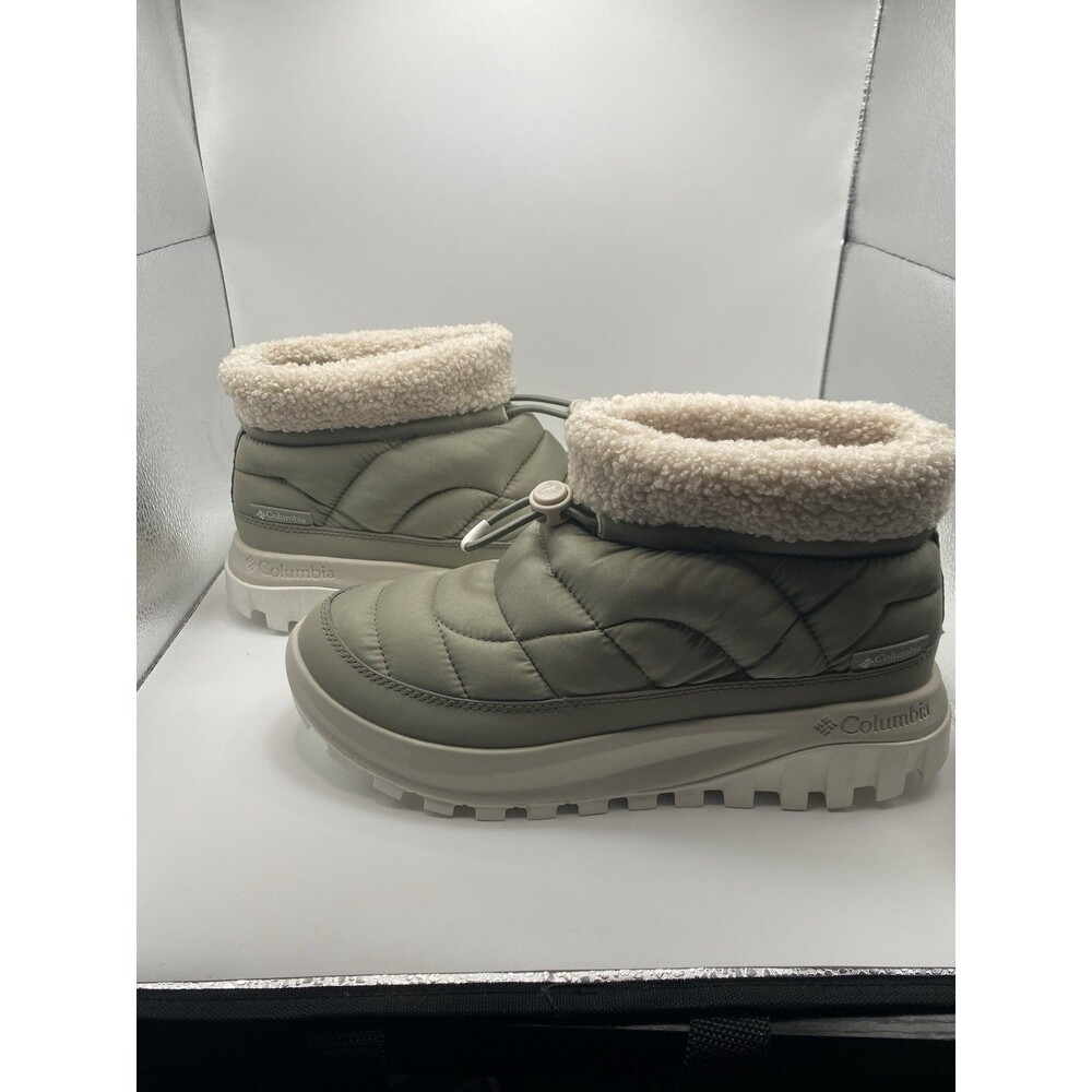 Women's Columbia Snowtrot Shorty Size 10 Gray Green NEW WITH BOX - Picture 4 of 7